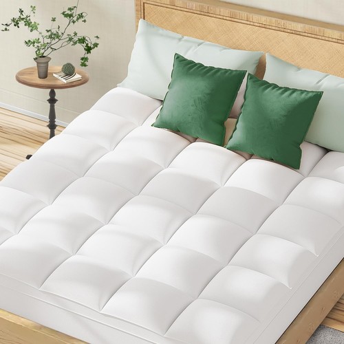 King Mattress Topper for Back Pain, Extra Thick Pillow Top Mattress Pad Cover...