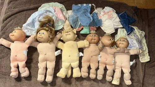 xavier robert CABBAGE PATCH SOFT SCULPTURE GIRL PREEMIE 1985 And More LOT (6)