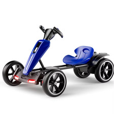 12V Electric Kids Pedal Go Kart Folder Go Kart Outdoor Ride on Toy with Adjustab
