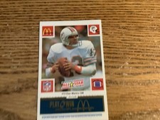 1986 McDonald's Play & Win Dan Marino with Full Tab