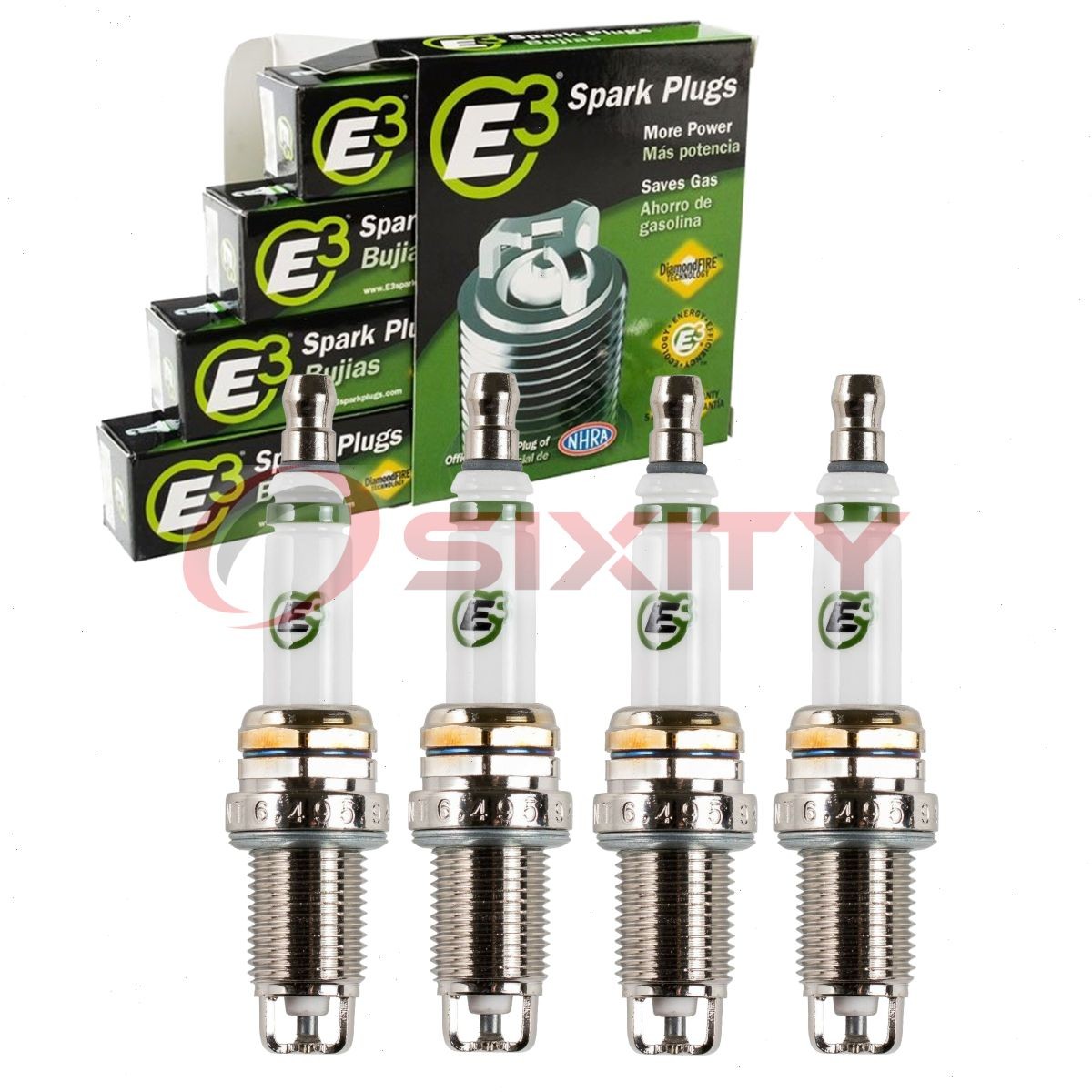 4 pc E3 Spark Plugs for 1985-2010 Toyota Corolla 1.6L 1.8L 2.4L L4 Ignition kh
