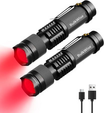Rechargeable Red Light Flashlight LED Single Mode Light 1 Mode LED Torch Scalabl