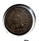 1899 Indian Head Cent Penny 1c - Fine condition