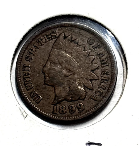 1899 Indian Head Cent Penny 1c - Fine condition