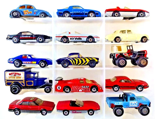 Vintage 1980's Matchbox Assorted Diecast Lot Car of 15: Macau Pre-Owned