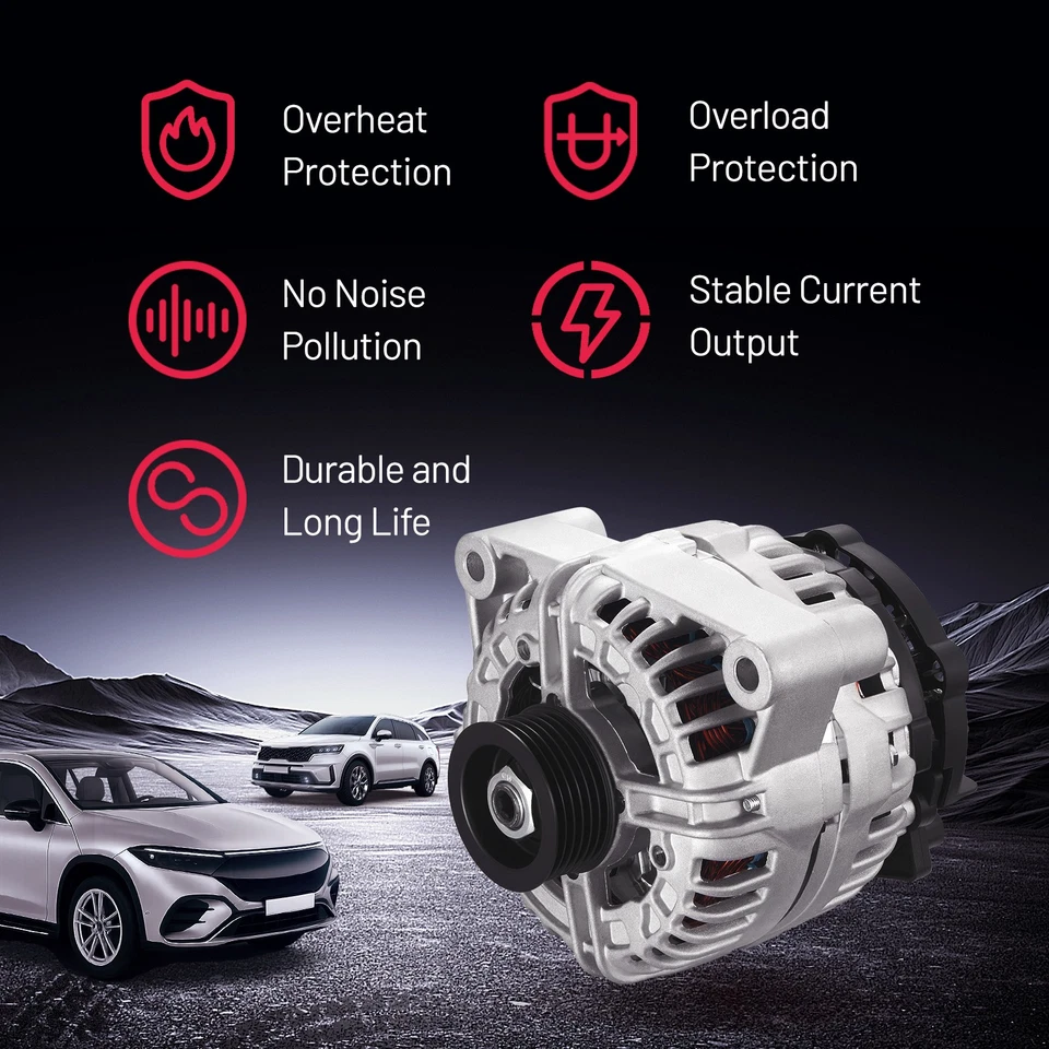 Alternator for Chevy Silverado 1500 GMC Sierra 1500 Classic Cadillac Escalade Foto 4 de 4