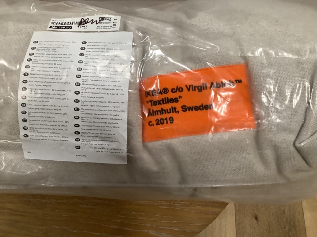 Virgil Abloh x IKEA MARKERAD COVER FOR DAYBED beige BRAND NEW | eBay