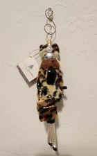 BEAUTIFUL SOFFIERIA DE CARLINI FANCY WOMAN WEARING CHEETAH CHRISTMAS ORNAMENT