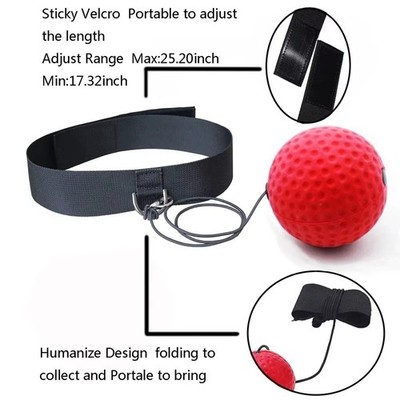 Boxbollen BOXING Reflex Ball auf Schnur - Verbesserung der Hand Augen Koordination