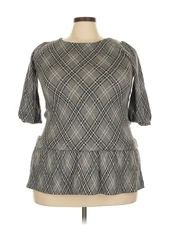 Michel Klein Women Gray Casual Dress 28 Plus