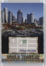 2021 Upper Deck Goodwin Champions World Traveler Map Relics Vancouver BC 0o48
