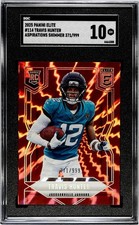 Travis Hunter 2025 Donruss Elite Aspirations Shimmer /999 Jaguars #114 RC SGC 10