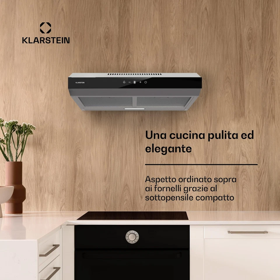 Cappa Aspirante a Incasso Cappa Cucina con Filtro Cappa Aspirante Cucina in - Immagine 2 di 4