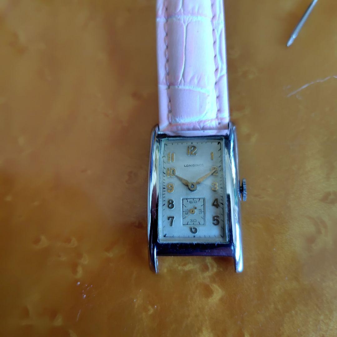 Longines Antique Manual Winding Rectangular Carve… - image 7