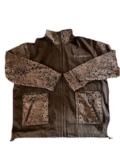 Luxury  LORO PIANA Storm System  Men's Field Jacket XL Cotton Canvas & Leather