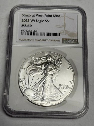 2023(W) NGC MS69 American Silver Eagle Dollar, $1 U.S. ASE 1 oz