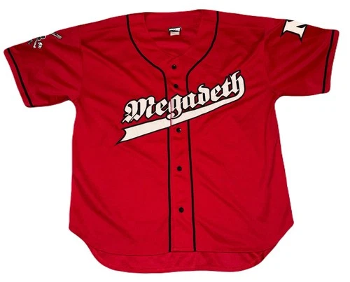 Rare Vintage 90s Megadeth Baseball Jersey Metal Rock Grunge 1990s vintage concert t-shirt, vintage, size XL, single stitch, B+ condition