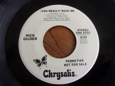 Nick Gilder - You Really Rock Me - Used Vinyl Record 7 - Promo - G8100z