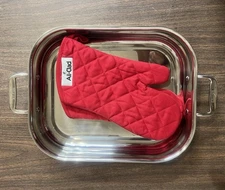 All-Clad Stainless Cookware Lasagna Pan With Oven Mitts Casserole Roaster 12x14