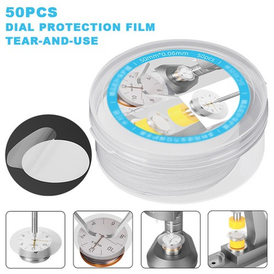 #ad 50PCS New Watch Dial Case Back Pad Repair Protector Washer With Box 50*50*0.06MM $12.15