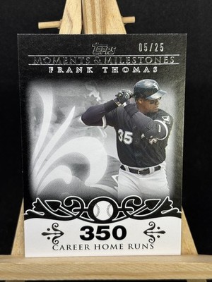 Frank Thomas 2008 Topps M&M Black /25 Baseball Card #3 - Chicago White Sox