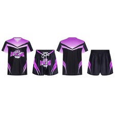 Kids Boys Suit Running Set Costume Outfits Training V-Neck Color Block Uniform