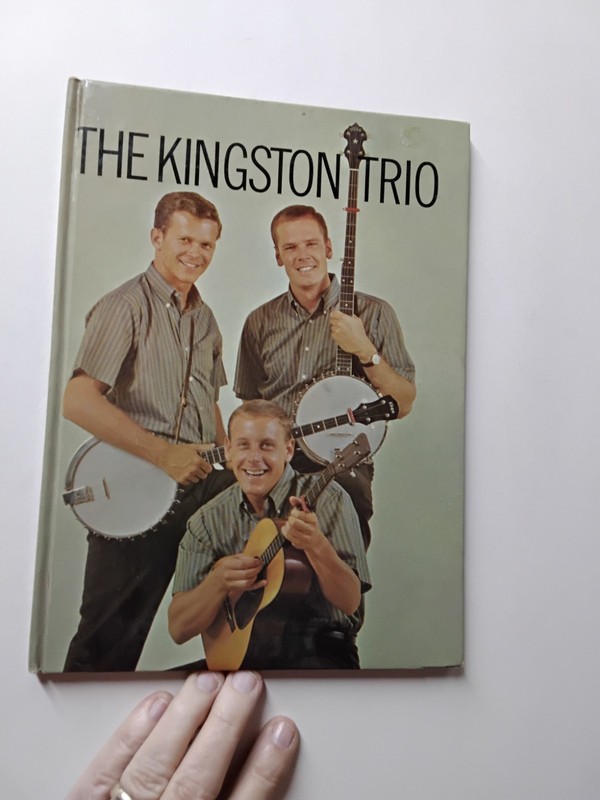The Kingston Trio 1960 Folk Pop Singers Banjos Hardcover Book Tom Dooley