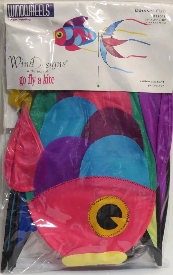 DAMISELA FISH Wind Spinner Patio Diversión Exterior Giratorio Rueda de Viento Foto 2 de 4