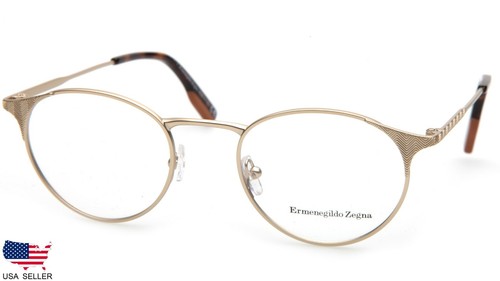 NEW Ermenegildo Zegna EZ5123 033 GOLD EYEGLASSES GLASSES FRAME 48-20-145mm Italy - Picture 2 of 12