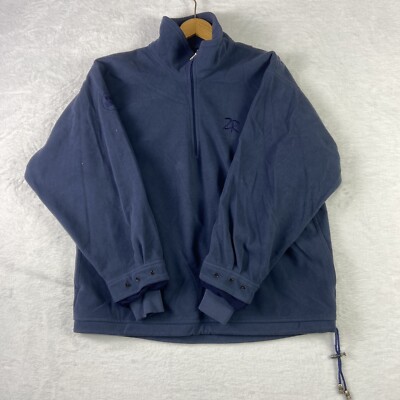Zero Restriction Gore-Tex Fleece 1/4 Zip Pullover S Blue Comfort Golf Jacket
