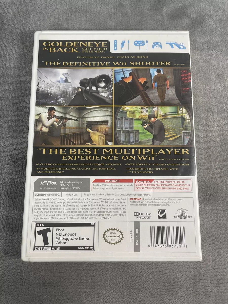 GoldenEye 007 (Nintendo Wii, 2011) Complete