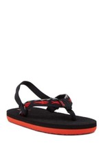 Teva Toddler Boy's 4 Black Red Shark Mush II Flip Flops Sandals