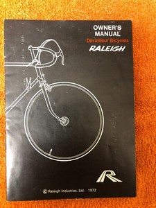 1972 Raleigh Bicycle Owner’s Manual, Pouch, Warranty Card and Bill of Sale