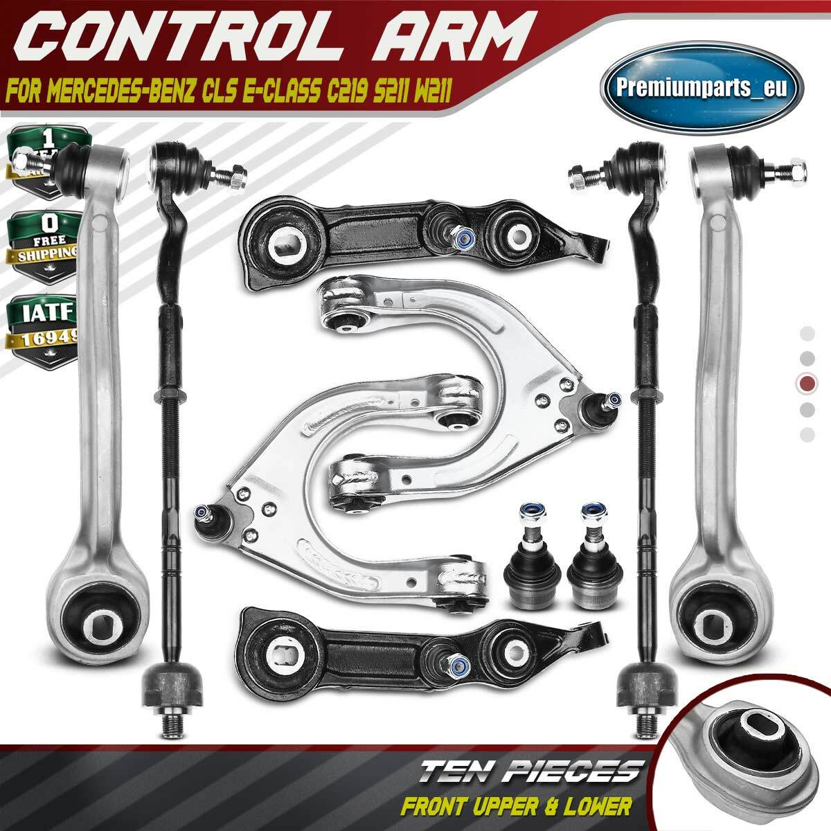 Wishbone Track Control Arm Kits Front for Mercedes-Benz CLS E-Class C219 W211