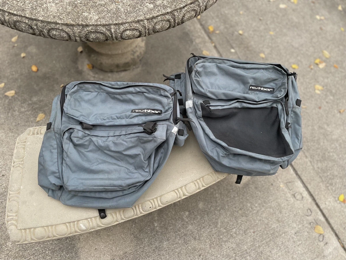 Vintage Nashbar Touring Panniers Reinforced Set Nice Rando
