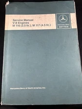MERCEDES Service Manual V-8 Engines M 116 117 3.5 4.5 ltr 1984 FACTORY OEM (A)