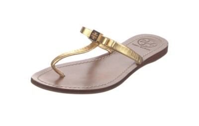 REDUCED! Were $100 Now $70 Tory Burch Sandals Leather Logo
