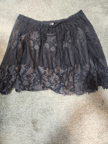 Arizona Lacey off the Shoulder Silky Lace Black XL - Picture 3 of 9