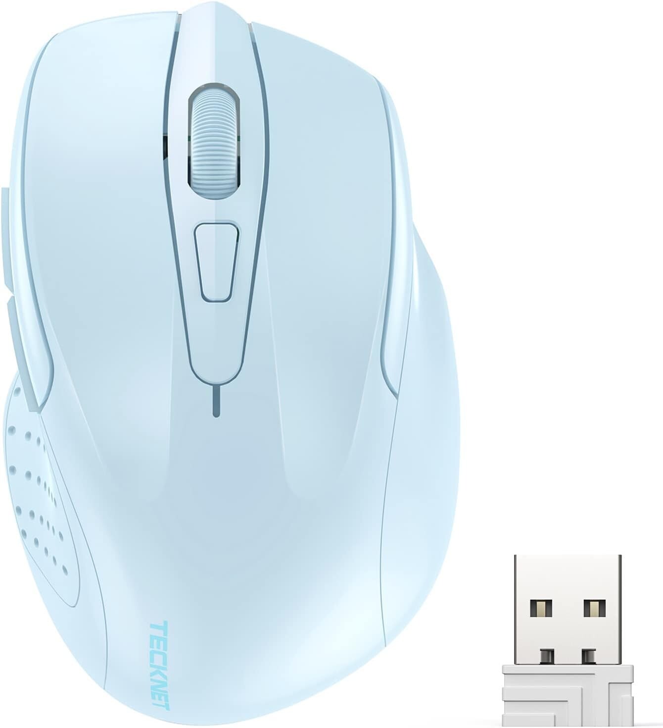 2.4G Wireless Ergonomic Optical Mouse with 2600 DPI, USB-A Connectivity, Long Battery Life for Laptop and PC-image