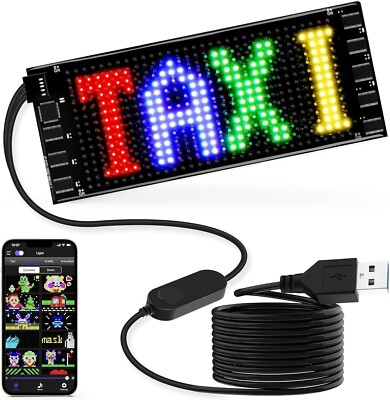 Flexible USB RGB LED Anzeige Board Bluetooth Smart App RGB LED Text B785