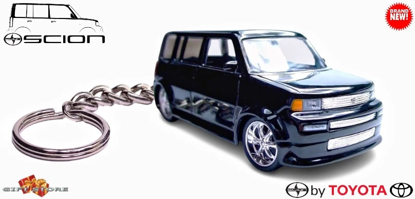 🎁🆕 ULTRA RARE KEYCHAIN BLACK SCION XB TOYOTA BB CUSTOM Ltd Ed.💕GREAT GIFT💕🎁 - Image 2 of 4