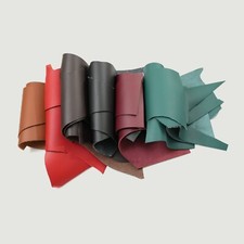 Leather Scraps 1 lb, Italian Top Grain Leather, 4.5-5 oz