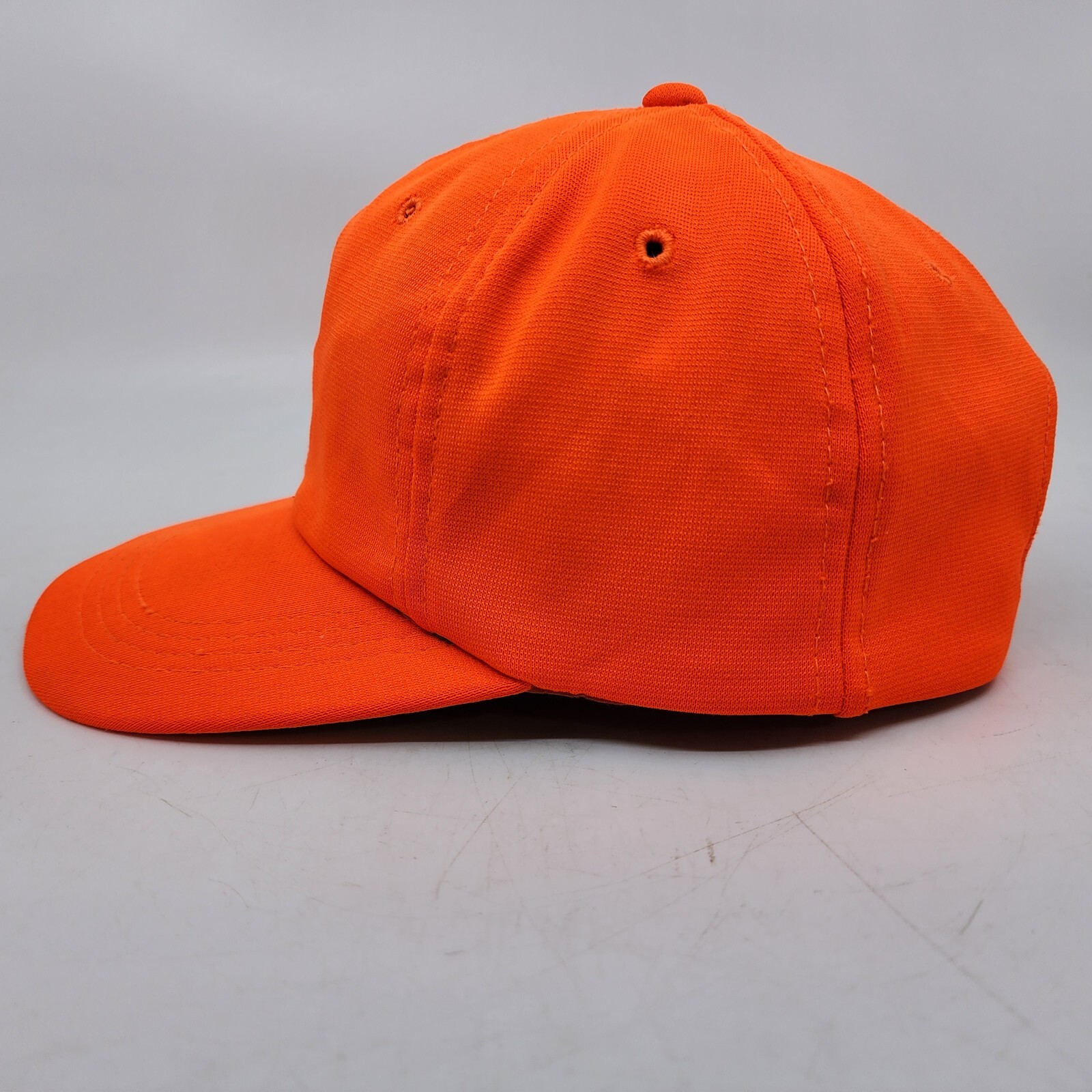 Solid Orange Snapback Trucker Hat Cap Adjustable … - image 4