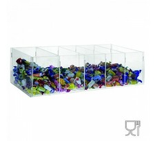E-393 PCR-C Espositore in plexiglass trasparente da banco per caramelle e ogget