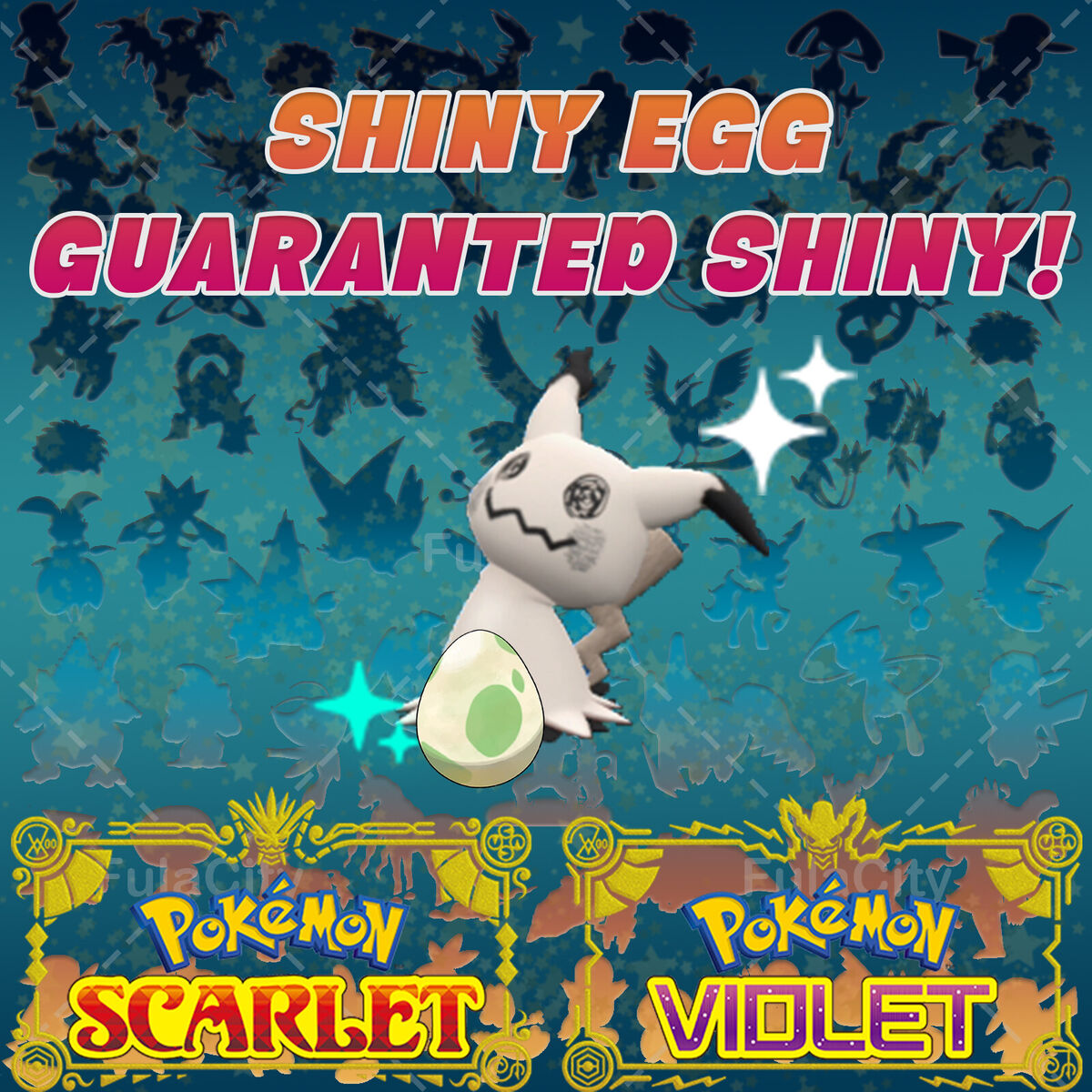 6IV Shiny Mimikyu Pokemon Scarlet and Violet