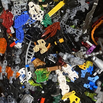 Lego 50 Random Bionicle Technic and / or Hero Factory Pieces Parts Bulk Genuine