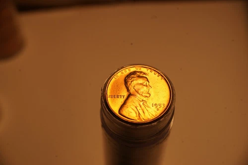 1953 D BU Lincoln Cent Roll 2