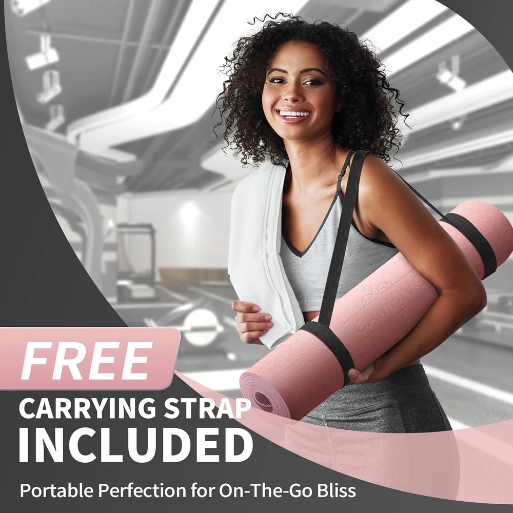 Extra Thick Non-Slip Yoga Mat for Women Men and Kids in Multiple Sizes