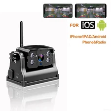 Trailer Hitch Wifi Wireless Backup Camera RV Front Rear View With Magnetic Base