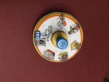 Ohio Art Vintage Metal Circus Train Themed Spinning Top Made in Bryan Ohio USA